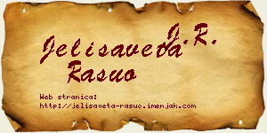 Jelisaveta Rašuo vizit kartica
